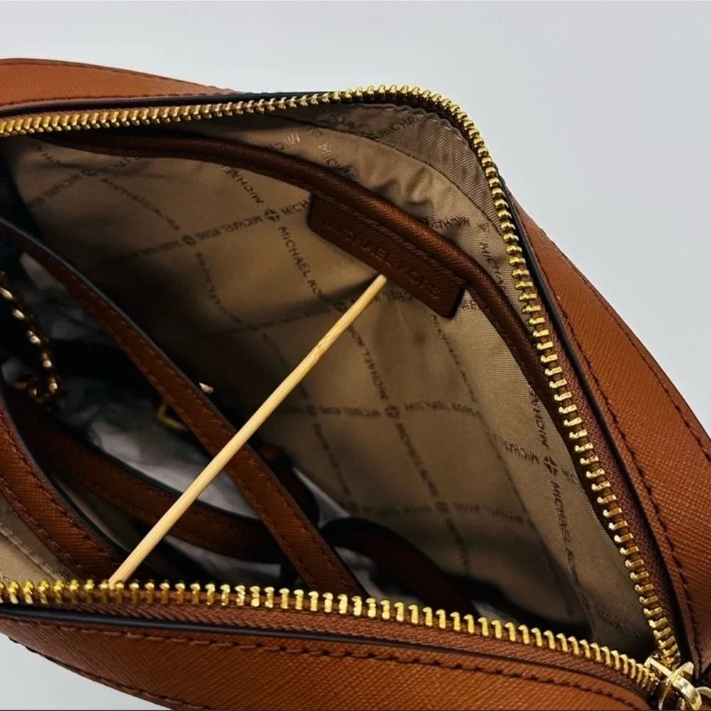 Michael Kors Large EW Crossbody Bag & Large Double Zip Wallet Brown